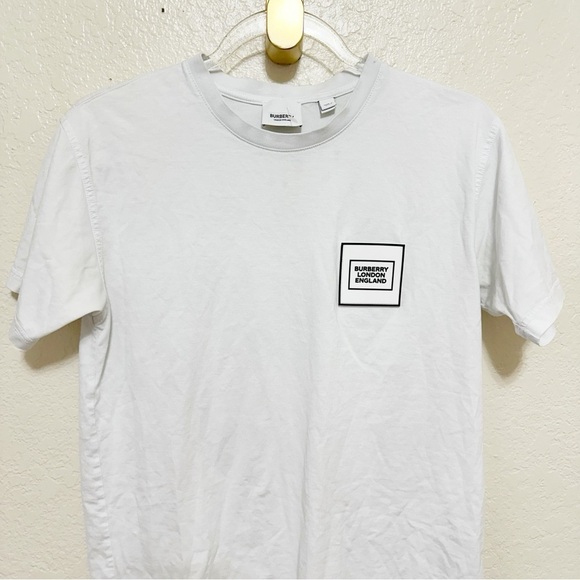 Authentic BURBERRY T SHIRT IN WHITE size XXS - Picture 3 of 6